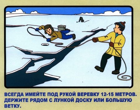 Правила безопасности при рыбалке по последнему льду